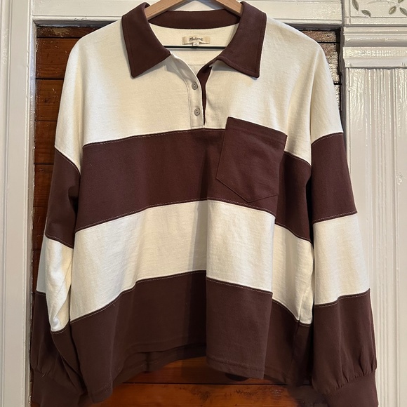 Madewell Tops - Madewell Polo Shirt, Size Medium